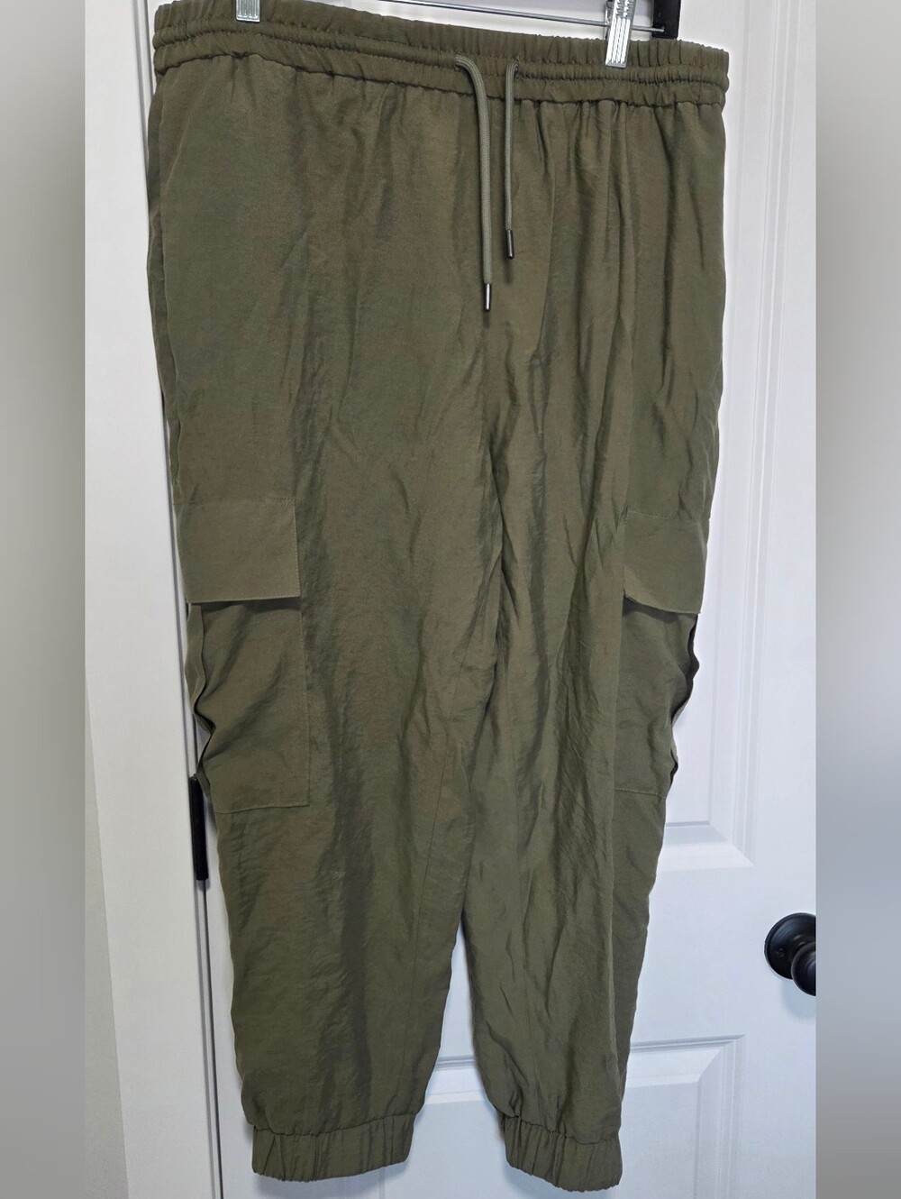 Women's Zara Green Cargo Pants